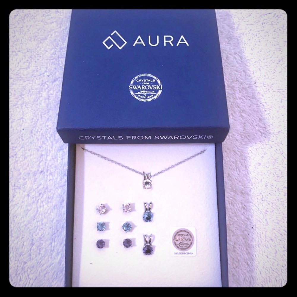 7-PC Crystal Necklace & Earring Set - *NEW*